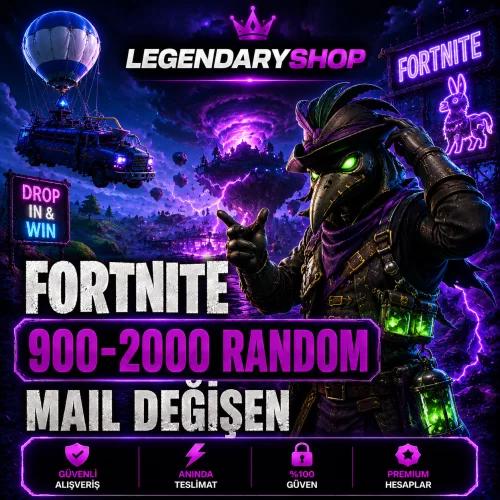  ⭐ 900-2000 SKİN FORTNİTE MAİL DEĞİŞEN HESAP⭐